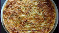 Quiche Lorraine mozzarella et ciboulette