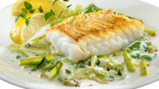 Filets de sole aux poireaux