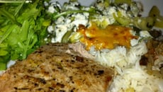 Tranche de thon grillée à l'échalote