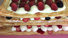 millefeuille aux fruits rouges