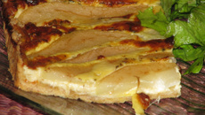 Tarte au poire et au comté