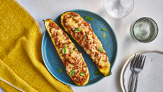 Courgettes farcies à la viande hachée