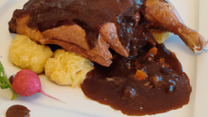 Chapon sauce chocolat