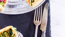 Tarte fine légumes et moutarde