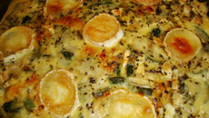 Clafoutis chèvre courgette