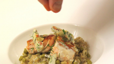 Quinoa façon risotto aux petits pois et fourme d'Ambert express