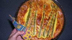 Le clafoutis au crabe et asperges