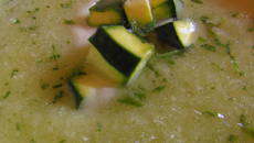 Soupe de courgettes maison