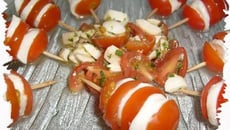 Tomates-Mozza apéritives