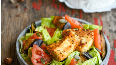 Chèvre boîte snacké en salade folle