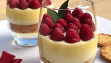 Verrine framboise sablée