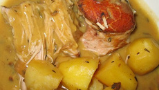 Rouelle de porc au cidre