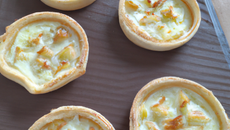 Tartes aux poireaux-béchamel