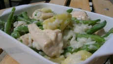 Poêmée de poulet aux pommes