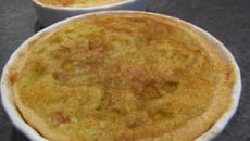 Tartelettes à la rhubarbe et crème d'amande