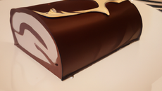 Bûche chocolat vanille