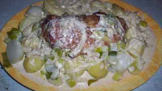 Roulé de dinde à la crème