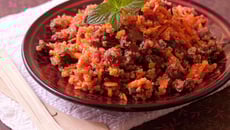 Taboulé de quinoa aux carottes et betterave