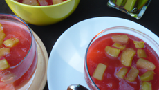 Compote rhubarbe cerise