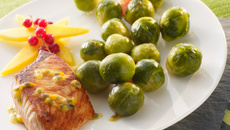 Filet de saumon et choux de Bruxelles