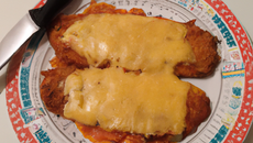 Escalope panée au cheddar