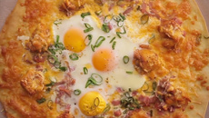 Pizza aux œufs