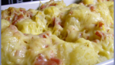 Gratin de chou-fleur aux lardons