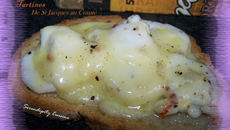 Tartines de saint jacques au comté