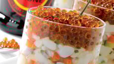 Tartare de St Jacques et son caviar de bière