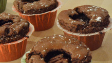 Fondant au chocolat et noix de pécan