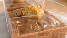 Verrines chocolat et thé vert