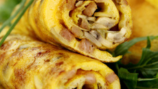 Omelette aux champignons