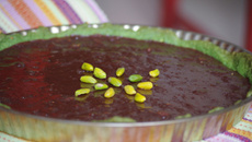 Tarte au chocolat & pistache