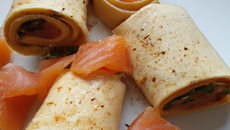 Roulés au saumon fumé avec des tortillas!