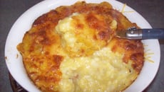 Gratin de choux fleurs et soupe de  légumes