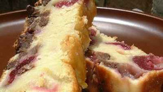 Clafoutis cerises-chocolat