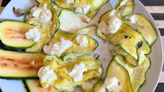Papillons ricotta et courgettes