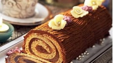 Bûche à la ganache au the