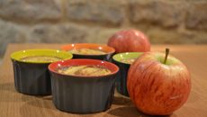 Petits flans pomme-cannelle