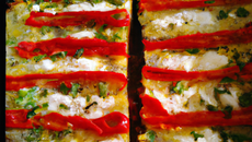 Cake poivrons mozzarella