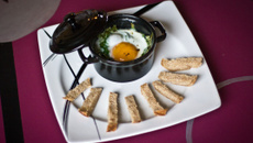 Œuf en cocotte à la crème et aux épinards par Morgane