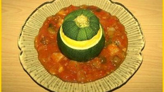 Courgettes farcies à la polenta et parmesan