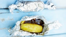 Banane au chocolat au barbecue