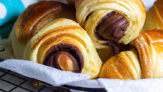 Pains dorés au chocolat