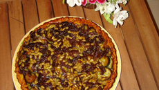 Tatin de courgettes aux pignons