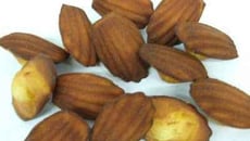 Madeleines au chocolat blanc