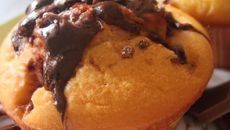 Muffins au chocolat et au nutella