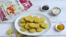 Sablés salés sans gluten aux graines de pavot, curcuma et amandes