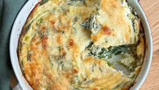 Gratin de vert de poireaux au parmesan