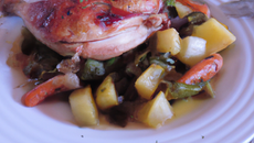 Chapon à la bressane